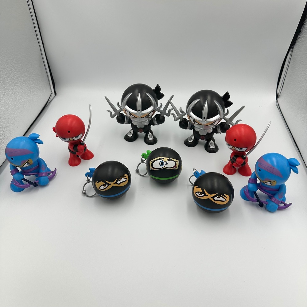 Funrise Fart Ninjas Action Figure Lot 9pc Motion Activated Sound Toys 2019 2020